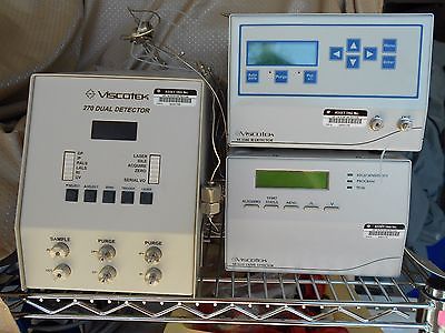 Malvern Viscotek HPLC GPC/SEC Detectors: VE 3210 UV/VIS, VE 3580 RI, & 270 Dual