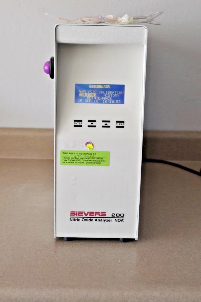 SIEVERS NOA 280 NITRIC OXIDE ANALYZER. Item working fully tested ,