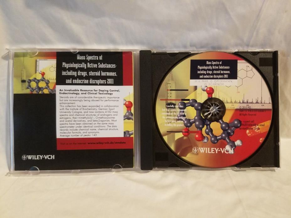 Wiley-VCH Mass Spectra of Physiologically Active Substances CD Software