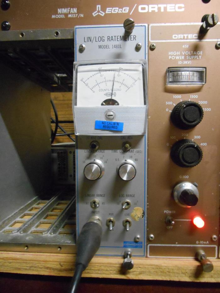 Canberra 1481L Ratemeter -- NIM BIN Module- Tested & Working