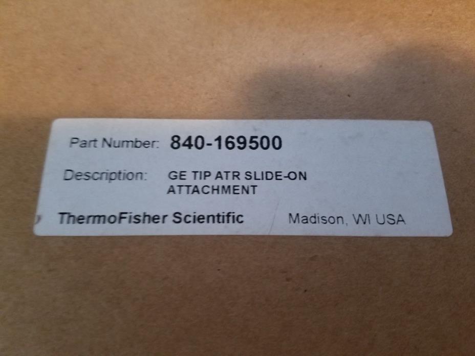 Thermo Fisher Scientific GE Tip ATR Slide on Attachment  P/N: 840-169500 & Acc.