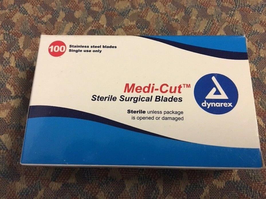 MEDI-CUT STAINLESS STEEL SURGICAL BLADES #11 STERILE (BOX OF 100) #4131 DYNAREX