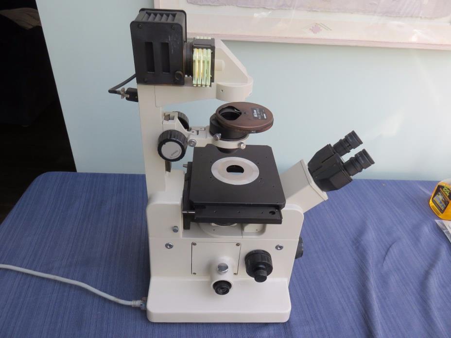 Nikon Diaphot-TMD Inverted Phase Contrast Research Microscope with 4 objectives