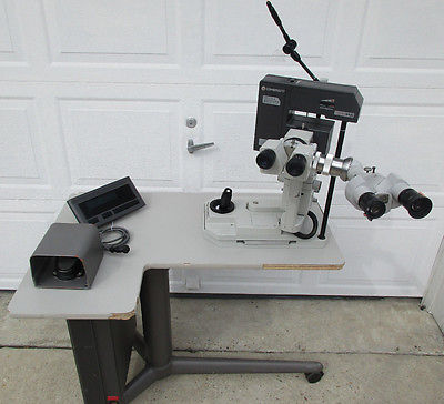 Coherent 7970YAG Laser w/ Zeiss f.125 / 50 Heads, Powered Table & Foot Switch