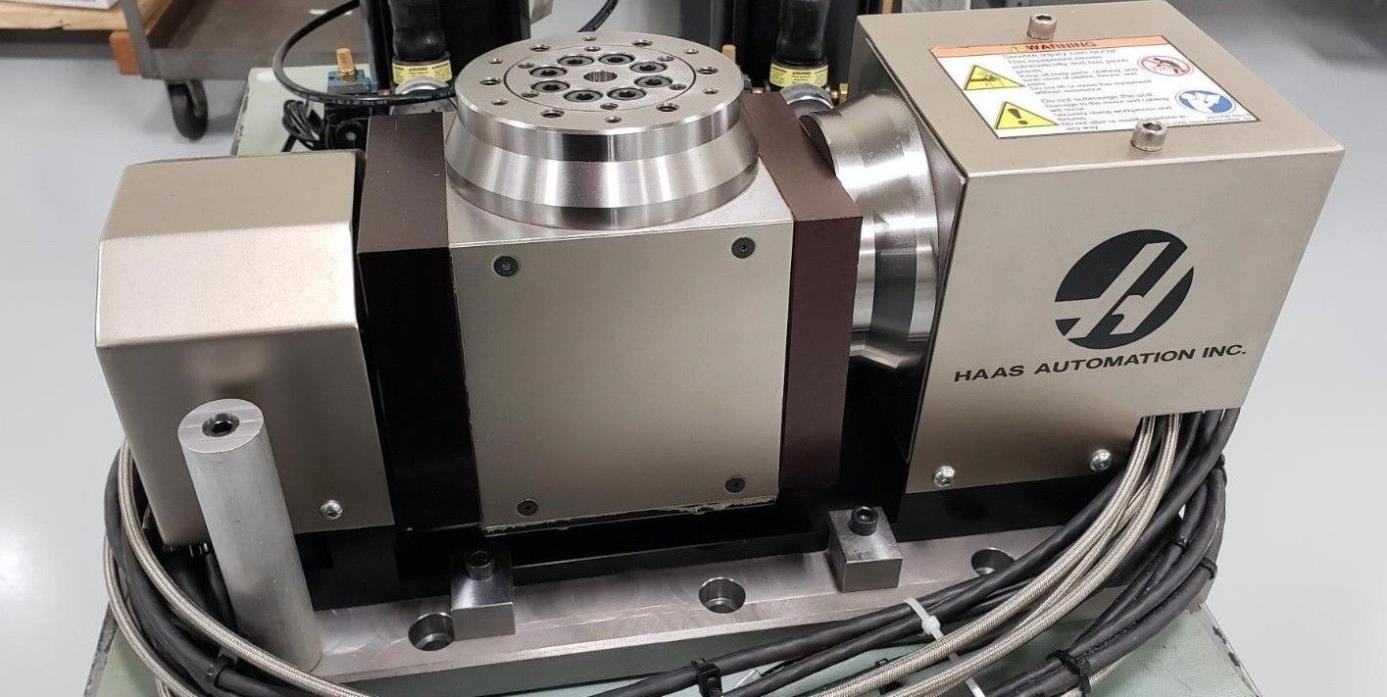TR110 Haas Trunnion 5 Axis rotary with break