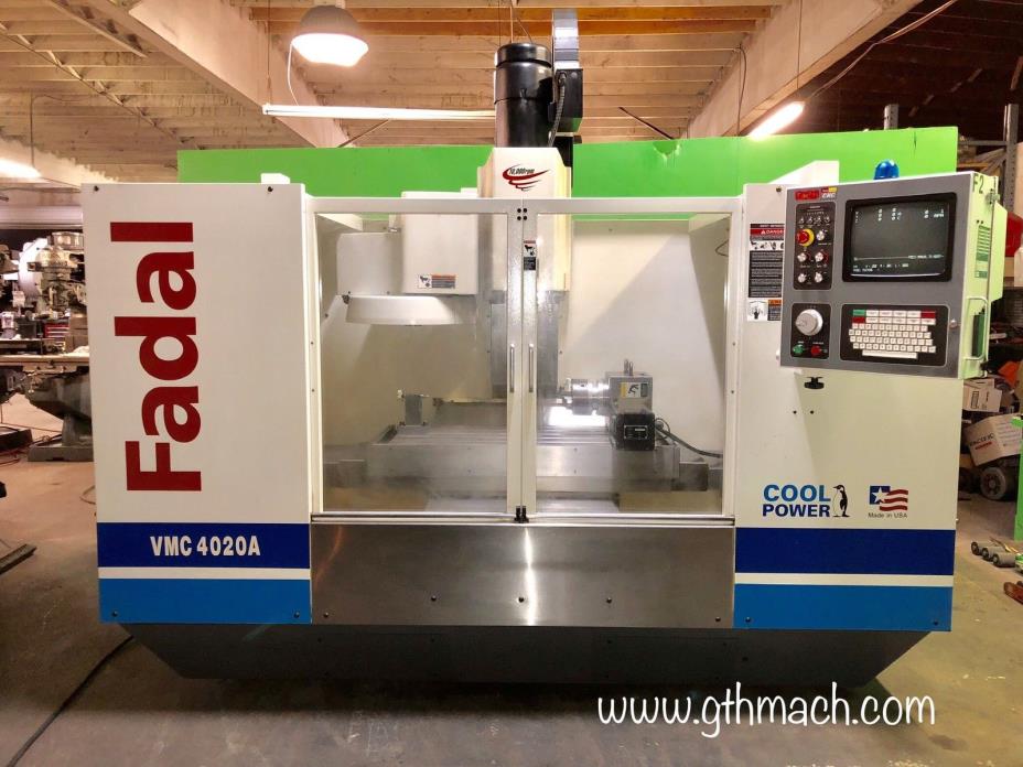 Fadal VMC 4020A CNC Machining Center 4th Axis Rigid Tapping
