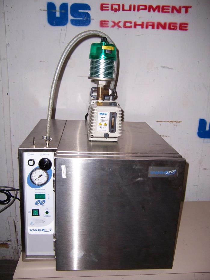 10549 VWR 1430M VACUUM OVEN I.D. 20X12X12 W/ WELCH PUMP 8905 115V
