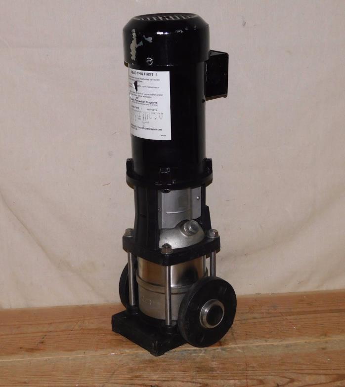 DAYTON 5UWL3 Booster Pump 1 HP 3 Phase 5 Stages 208 to 240/480VAC