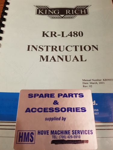 King Rich Milling Machine Manual