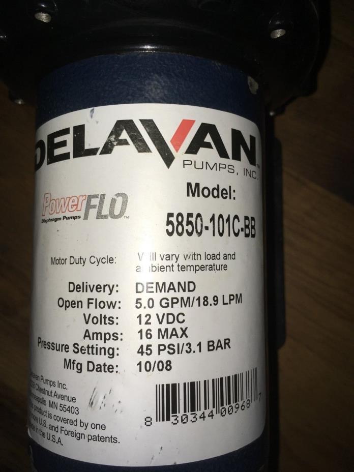 Delavan Power-FLO Series 5850-101C-BB Diaphrahm Pump