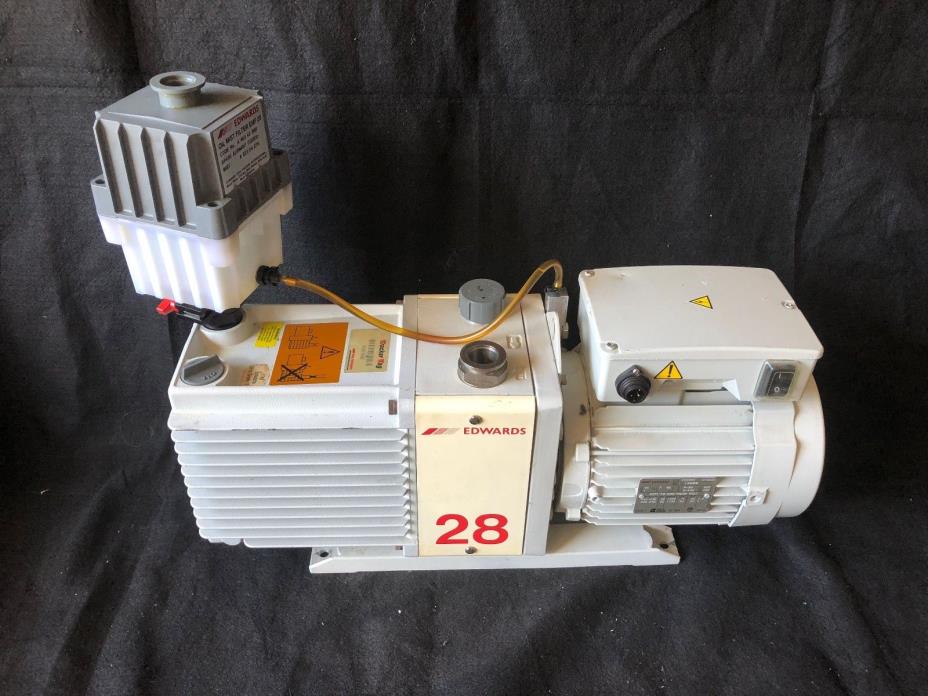 Edwards  E2M28 Rotary Vane Dual Stage Mechanical Vacuum Pump with EMF20#2