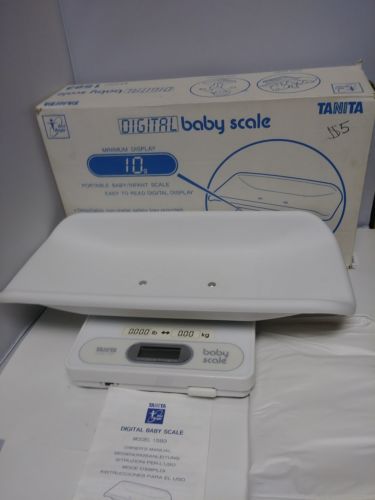 Tanita 1583 Digital Baby Scale NEONATAL Minimum Display 10G Mommy W BOX MANUAL