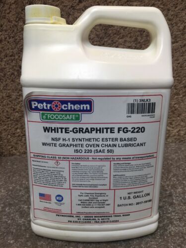 PETROCHEM FOODSAFE WHITE-GRAPHITE FG-220 Food Grade White Graphite Lube,  3NLK3