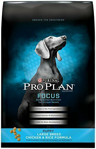 Purina Pro Plan Focus Large Breed Chicken and Rice Formula 34lbs & Free Shipping