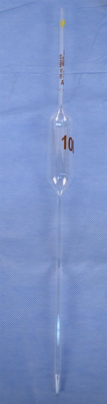 NEW 2ct Kimble Kimax 100ml Class A Reusable Glass Volumetric Pipette 37004-100