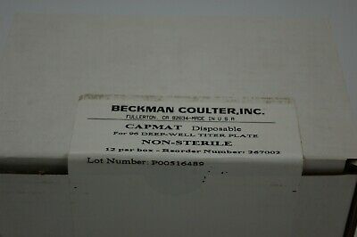 Beckman Coulter Cap Mats Non Sterile 96 Well Titer Plate 12 per box 267002