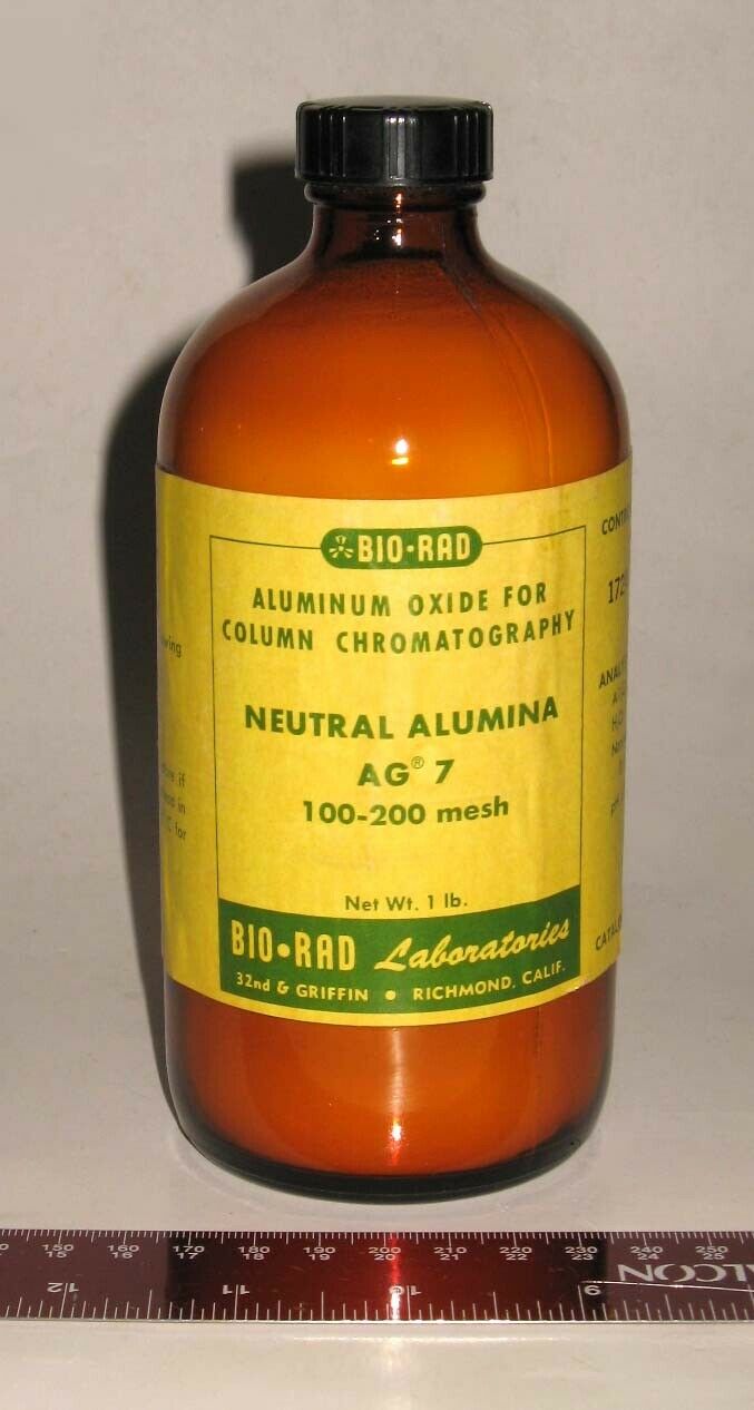 1 lb Bottle Neutral Alumina AG 7 100-200 Mesh