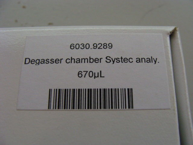 Sealed Degasser Chamber Systec Analytical 670uL (PN:6030.9289)