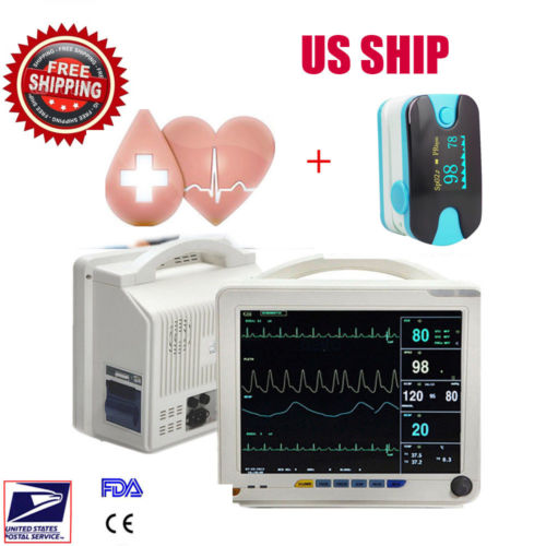 USA Portable Medicla LCD 6 Parameters ICU CCU Patient Monitor Optional CO2