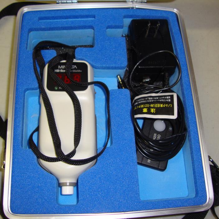 Minolta Hill-rom Drager JM-102 Jaundice Meter With Charger, Case And Tester