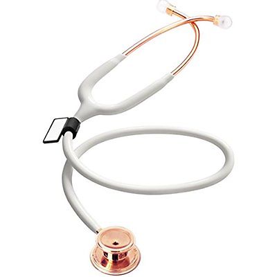 MDF Rose Gold One Stainless Steel Premium Dual Head Stethoscope - Edition White