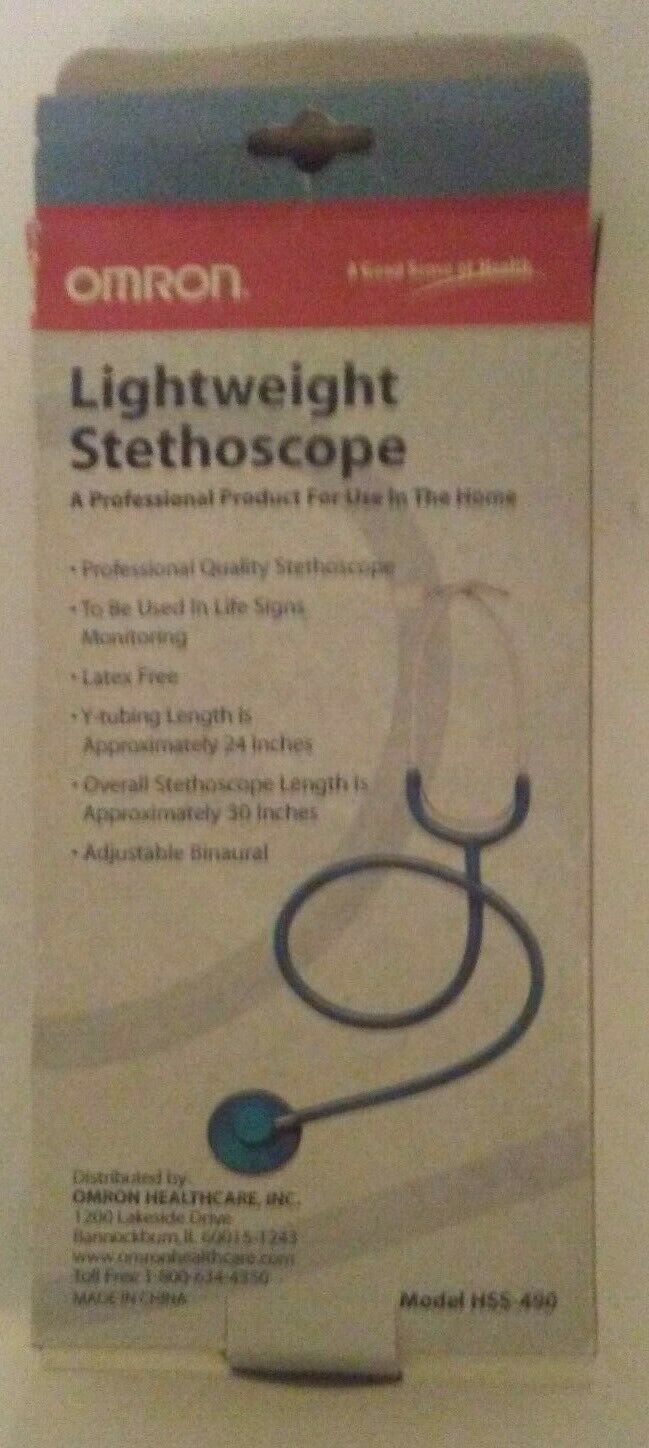 Light Weight Stethoscope NIB Omron brand Blue