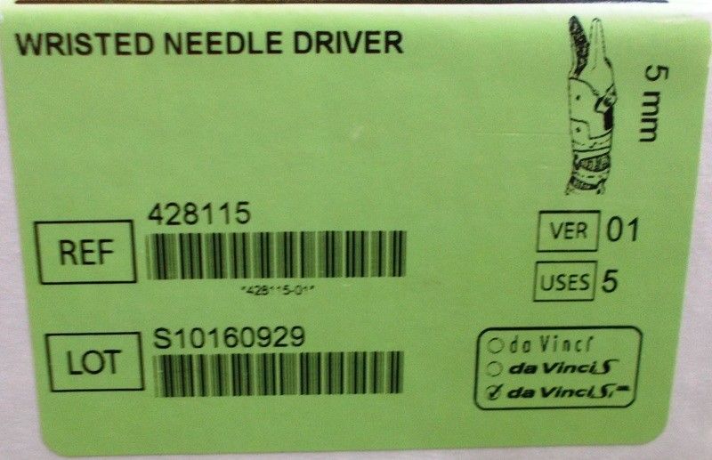 INTUITIVE SURGICAL Da Vinci S 428115 WRISTED NEEDLE DRIVER