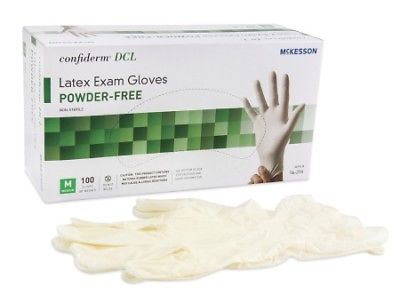 McKesson Confiderm Exam Glove Powder Free MEDIUM 14-316 1000 /Case
