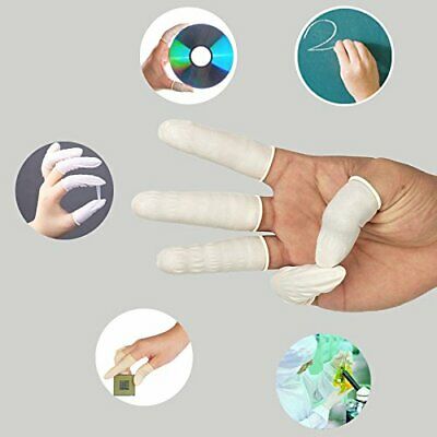 200 PCS Disposable Latex Finger Cots Rubber Fingertips Protective Finger Gloves