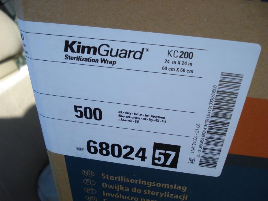 500 Case HALYARD KIMGUARD ONE-STEP KC200 STERILIZATION WRAP 68024 Bulk 24
