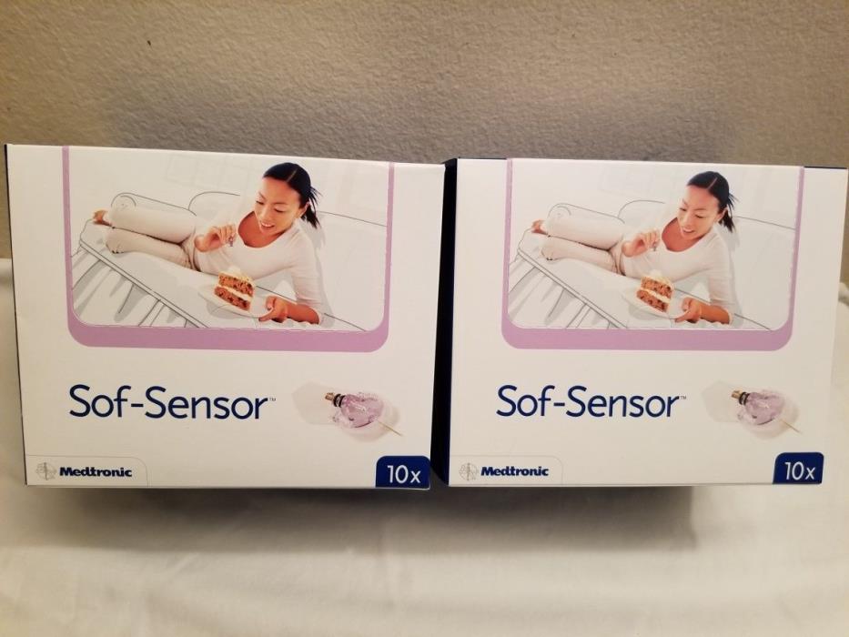 18 Medtronic Glucose Sof-Sensors 2 two boxes REF MMT-7002C