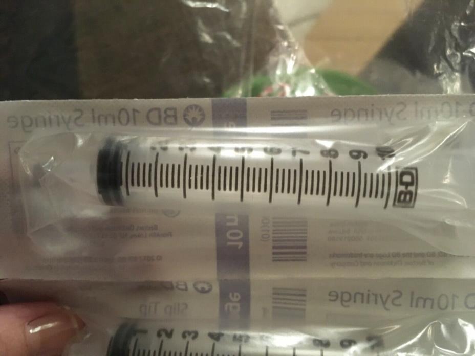 BD Syringe 10ml Slip Tip NEW/SEALED (28pcs)