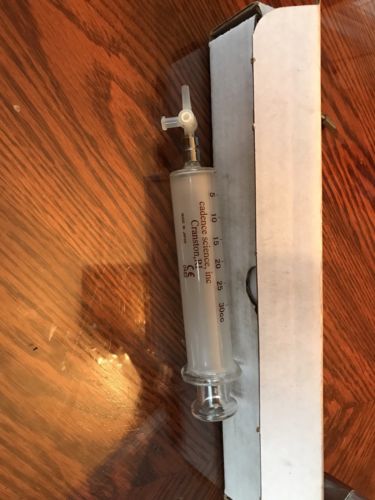 Air-Tite Glass Syringe, Metal Luer Lock, 30 mL - 7.140-44