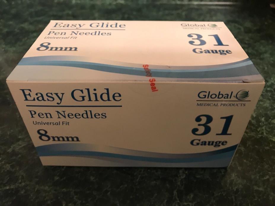 Easy Glide Pen Needles 31g X 8mm - Box of 100 Brand New