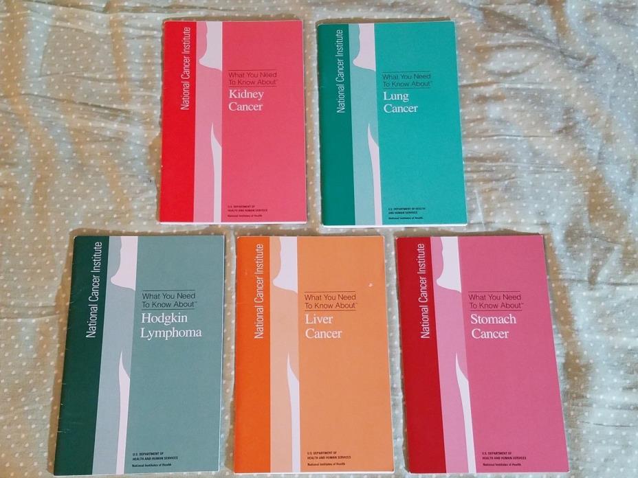 National Cancer Institute Informational Books Stomach Lung Kidney Liver Hodgkin