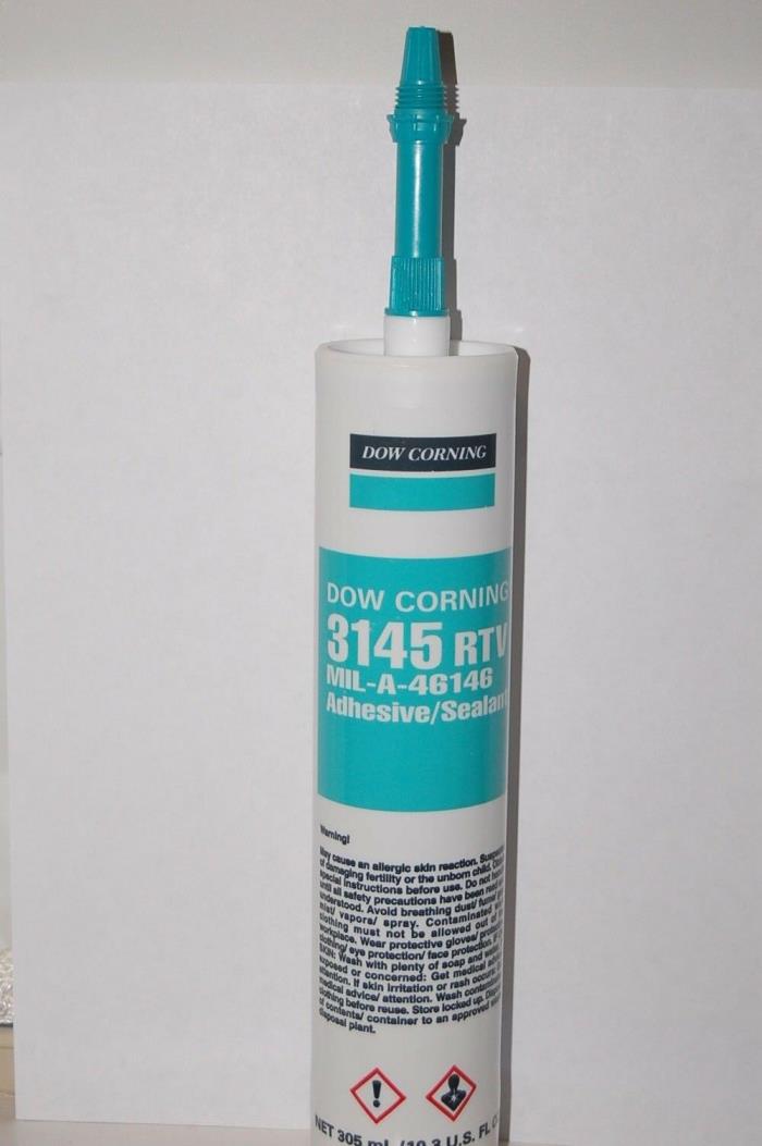 Dow Corning 3145 RTV MIL-A-46146 Gray Adhesive Cartridges 10.3oz Box of 12