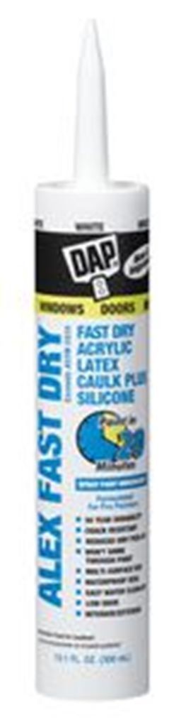 Alex Fast Dry Acrylic Latex Plus Silicone Caulk, 10.1 Ounce, (12Pack)