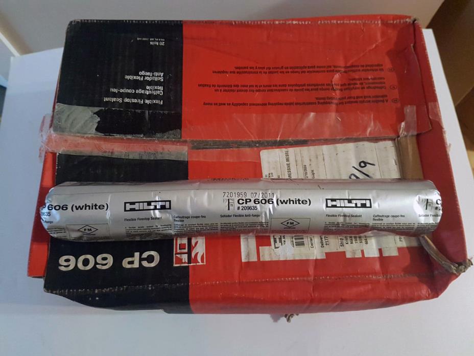 Hilti CP606 White Firestopping 19oz Sausage Tubes Case Of 20 (past expiry date)