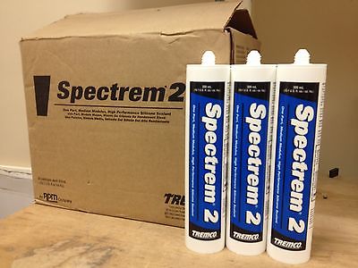 TREMCO SPECTREM 2 BRONZE SILICONE SEALANT, CASE OF 30 CARTRIDGES/TUBES, NEW