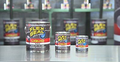 Flex Seal Liquid Large 16oz BLACK Brush Roll Dip Rubber Coating Leak Flexible