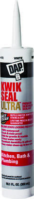 Kwik Seal Ultra 18897 Siliconized Sealant, 10 oz, Cartridge, White, Paste