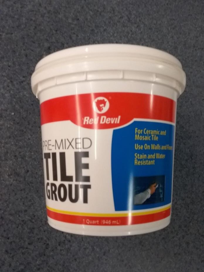 Red Devil 0424 1-Quart Pre-Mixed White Tile Grout
