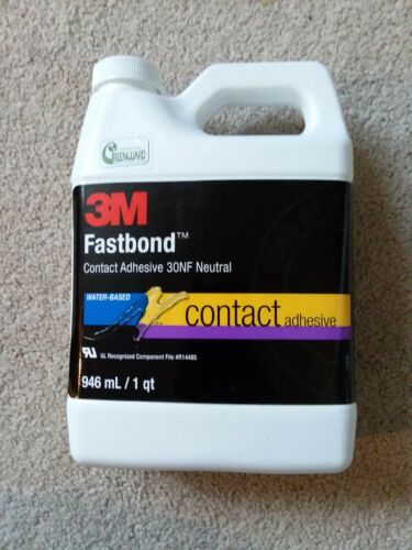3M 30NF Fastbond Contact Adhesive, Neutral 1 Qt. Bottle (Pack of 1)
