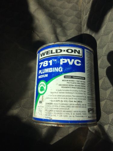 WELD-ON   781 PVC transparent cement plumbing 32 Fl.oz 1 Quart