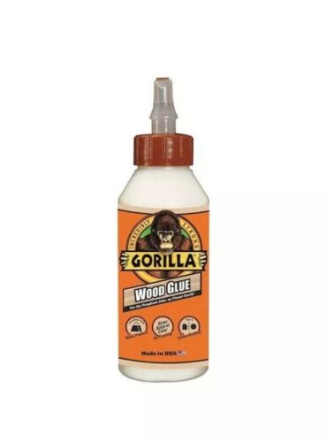 4 Pack Gorilla Original Wood Glue Light Tan Milky Liquid 8 Oz 6200001 (4)
