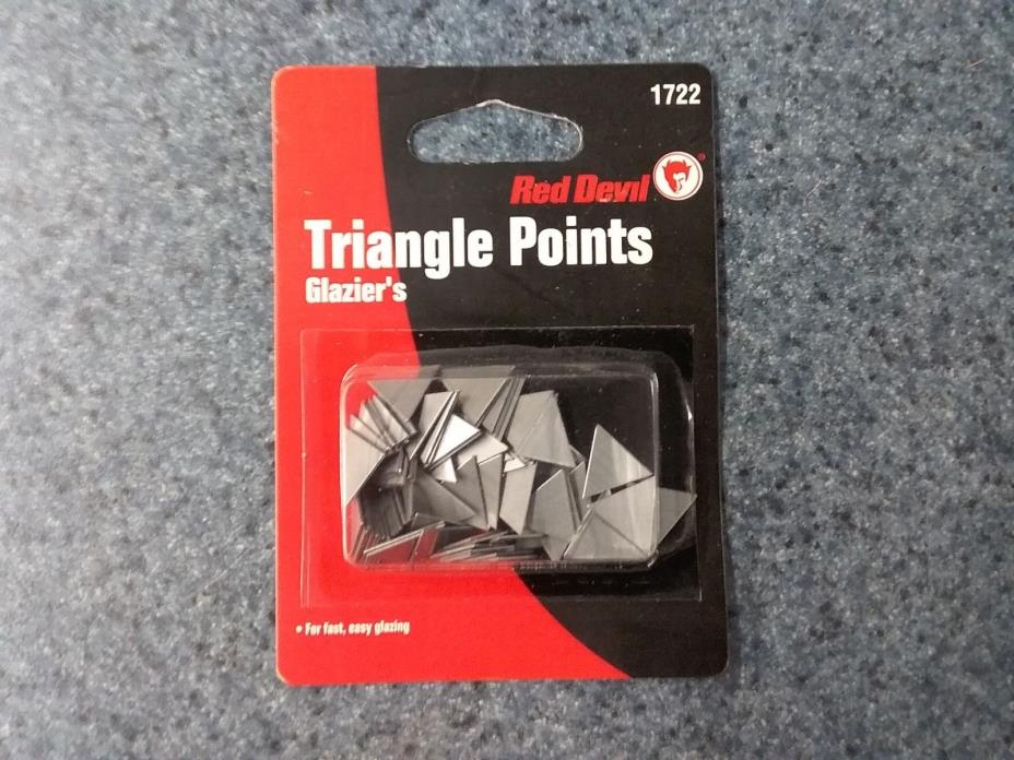 Red Devil 1722 Glazing Triangle Points, New, Free Shipping