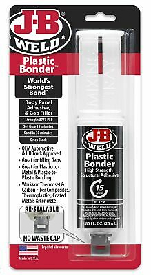 J-B Weld 50139 Plastic Bonder Body Panel Adhesive and Gap Filler Syringe - Dries