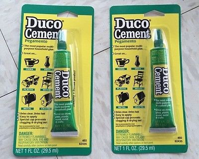 Devcon Duco 62435 Household Cement Glue 1oz. Tube - 2 PACK! NEW