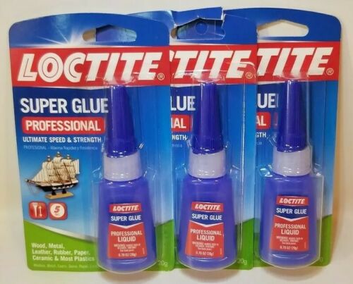 Loctite Super Glue Professional 20-Gram Bottle Liquid 3 Pack