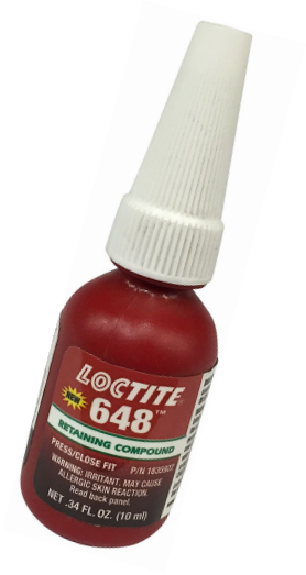 Loctite 648 442-21443 10ml Retaining Compound, High Strength and Rapid Cure, Gre